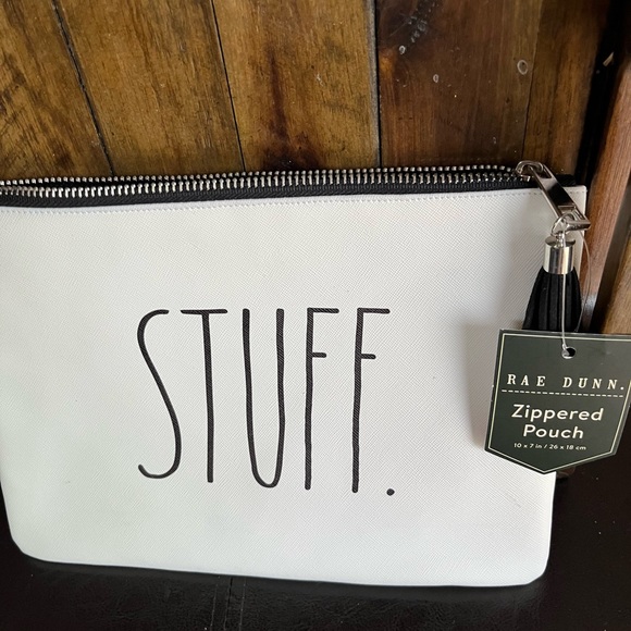 Rae Dunn STUFF Zippered Pouch - Picture 2 of 5